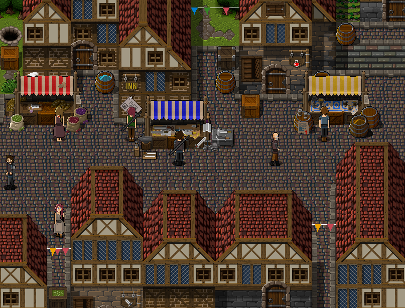 Medieval Market - 48x48 Tileset (RPGMaker MV / MZ)