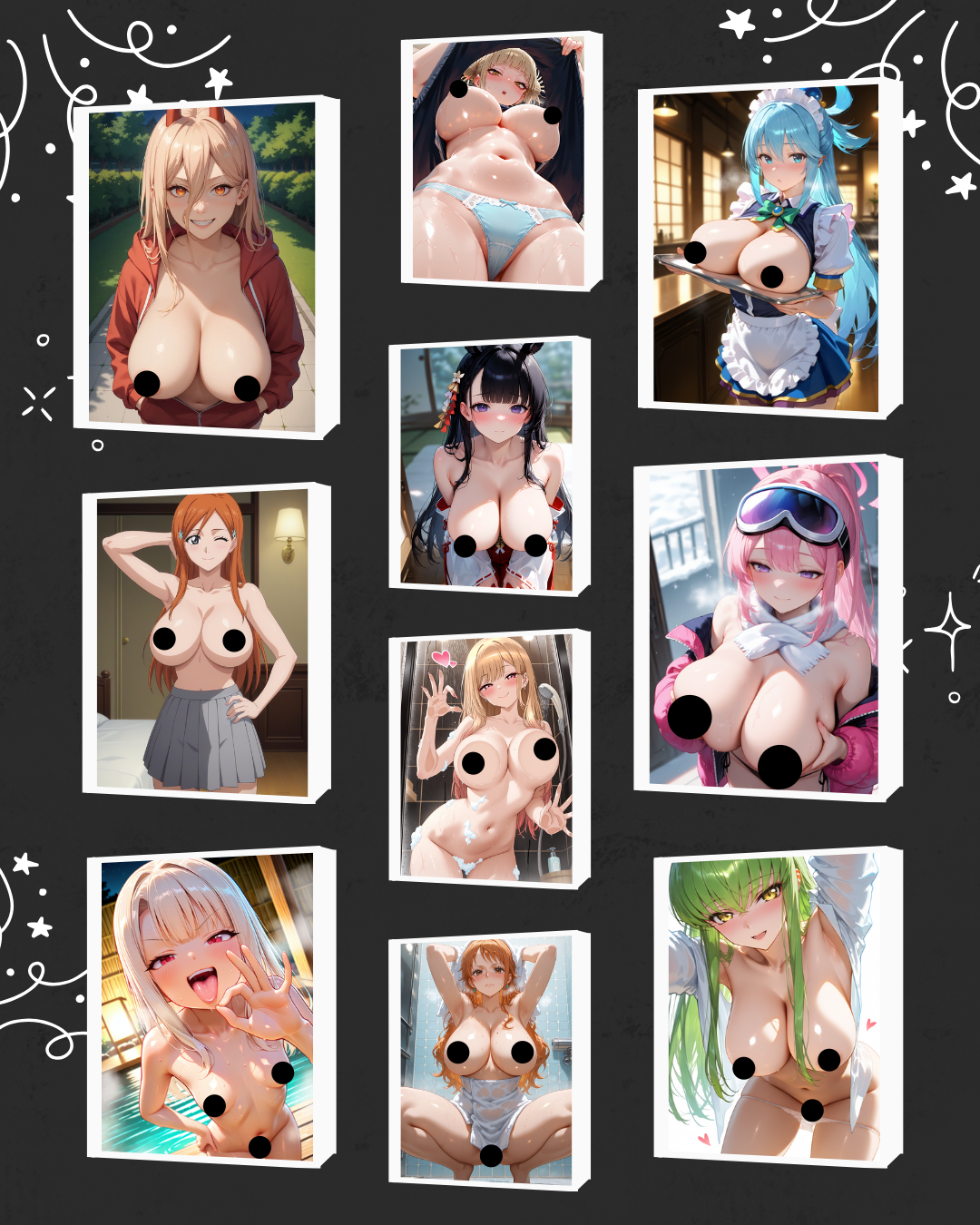 Rompecabezas Chicas Anime Nude 4
