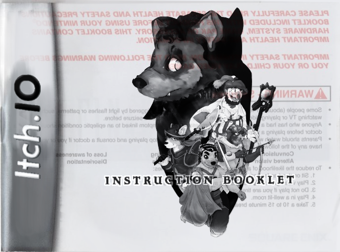 Instruction booklet Instruction booklet