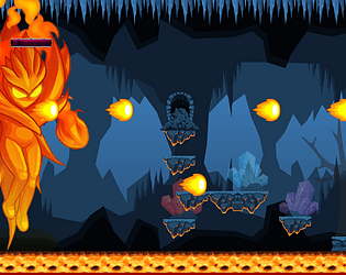 Alise in the lava cave