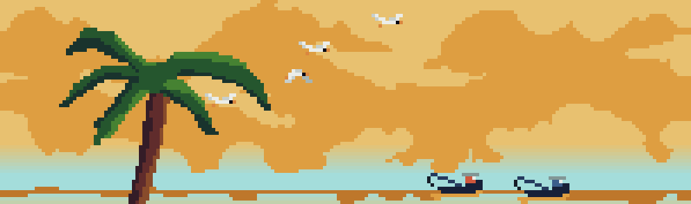 SunSet Beach Backround