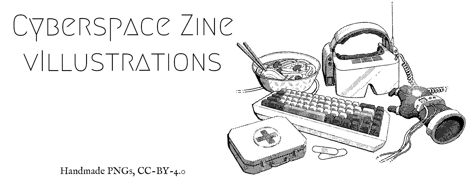 Cyberspace Zine Illustration