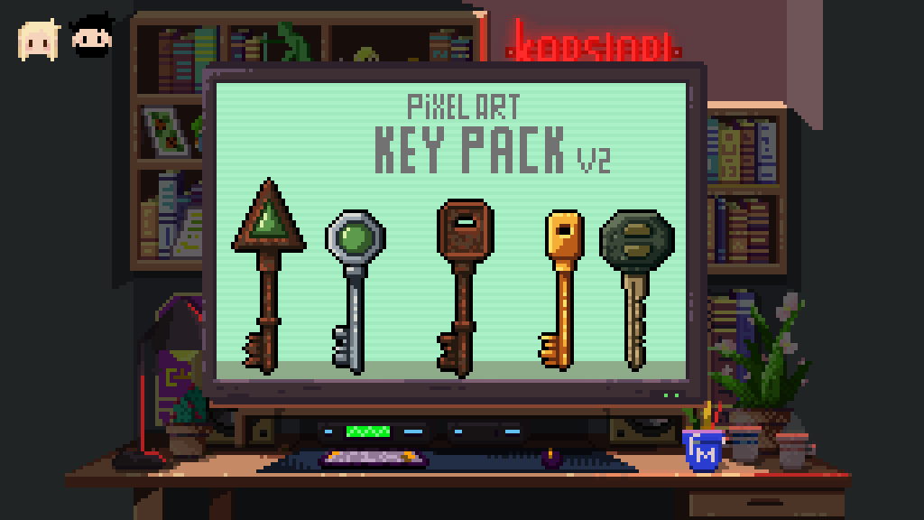 FREE Pixel Art Classic Keys Pack - Version 2