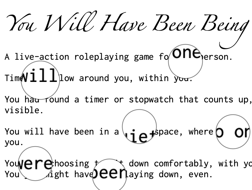 You Will Have Been Being by fen slattery