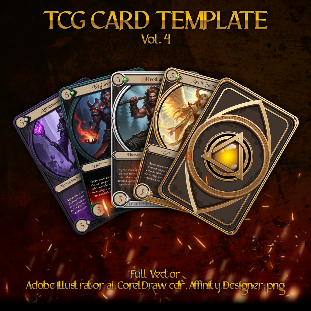 TCG Card Template vol. 4