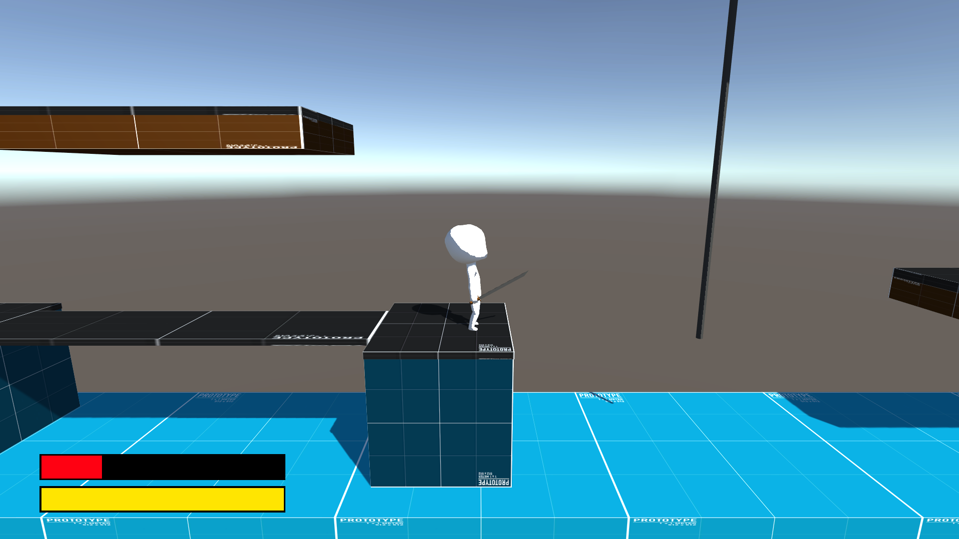 First Gameplay Test, One year ago...