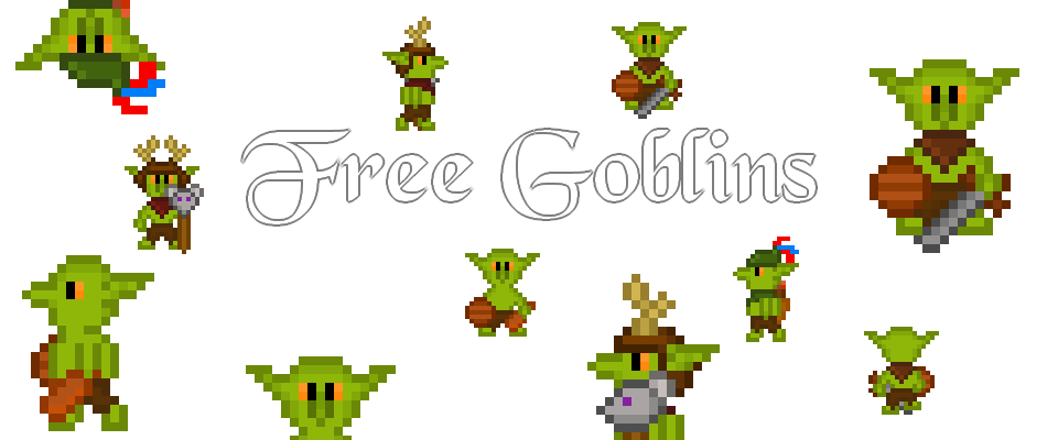 Free Pixel Art Goblins