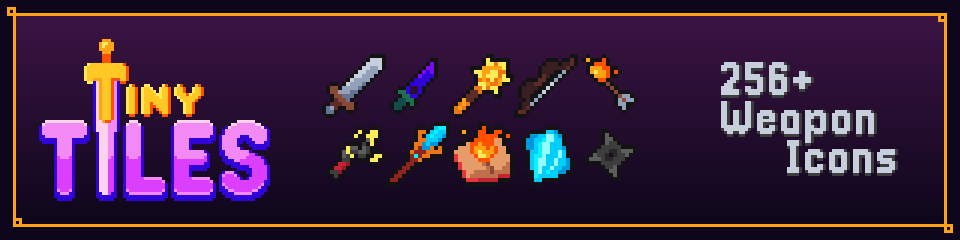 Tiny Tiles - Fantasy Weapon Icons