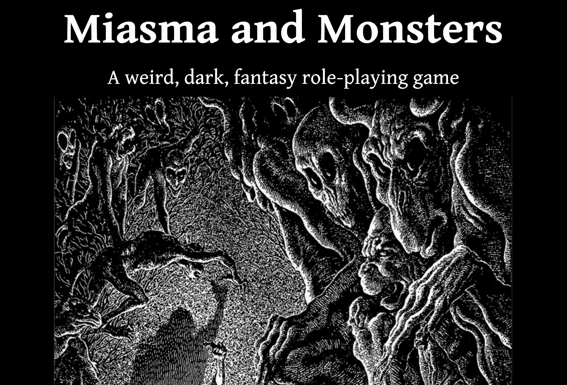 Cover image for Miasma and Monsters Player's Pamphlet