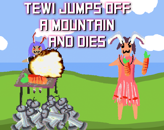 Cover image for Tewi jumps off a mountain and dies