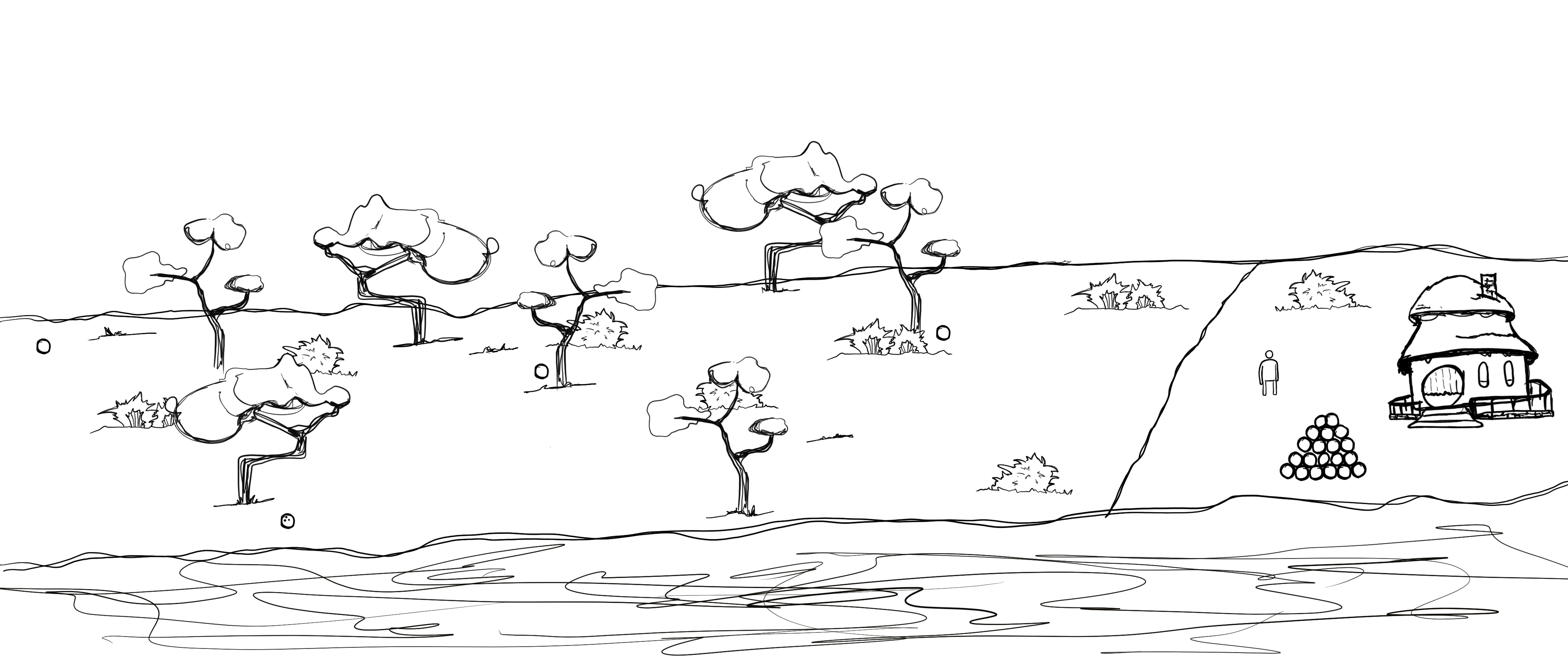 Coconut Tower brainstorming sketch