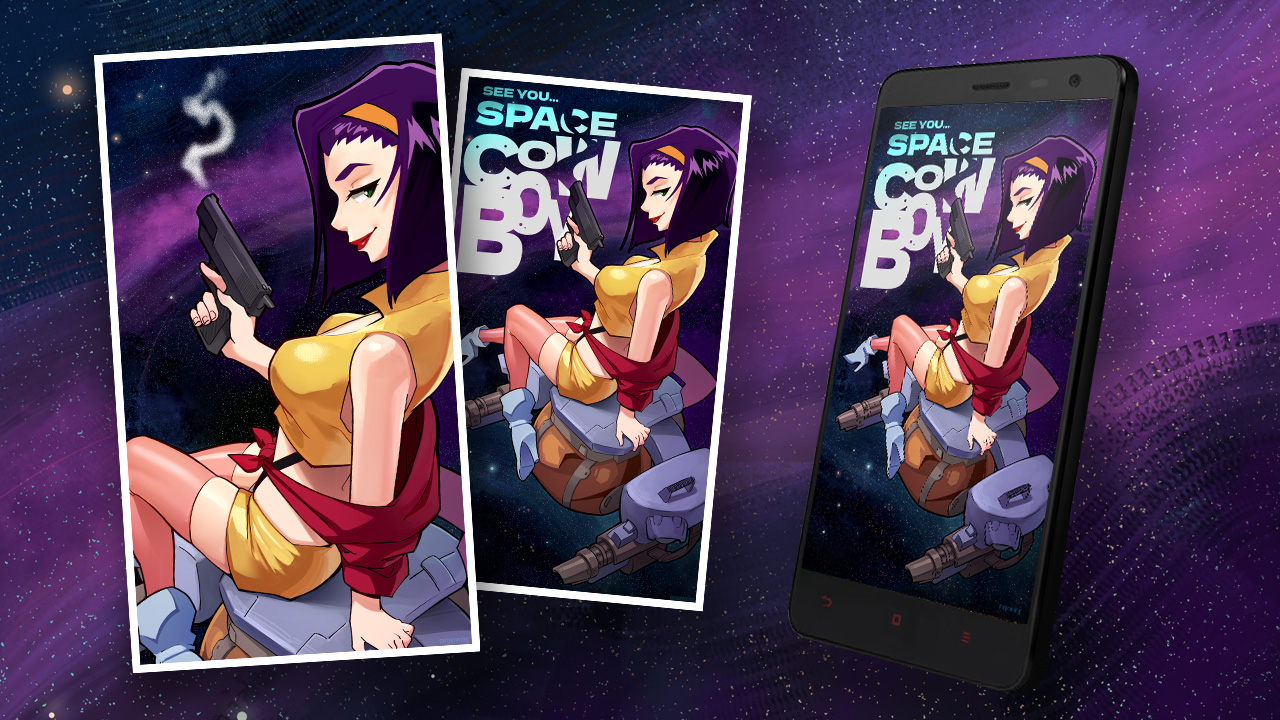 Faye Valentine Animated Mobile Wallpaper
