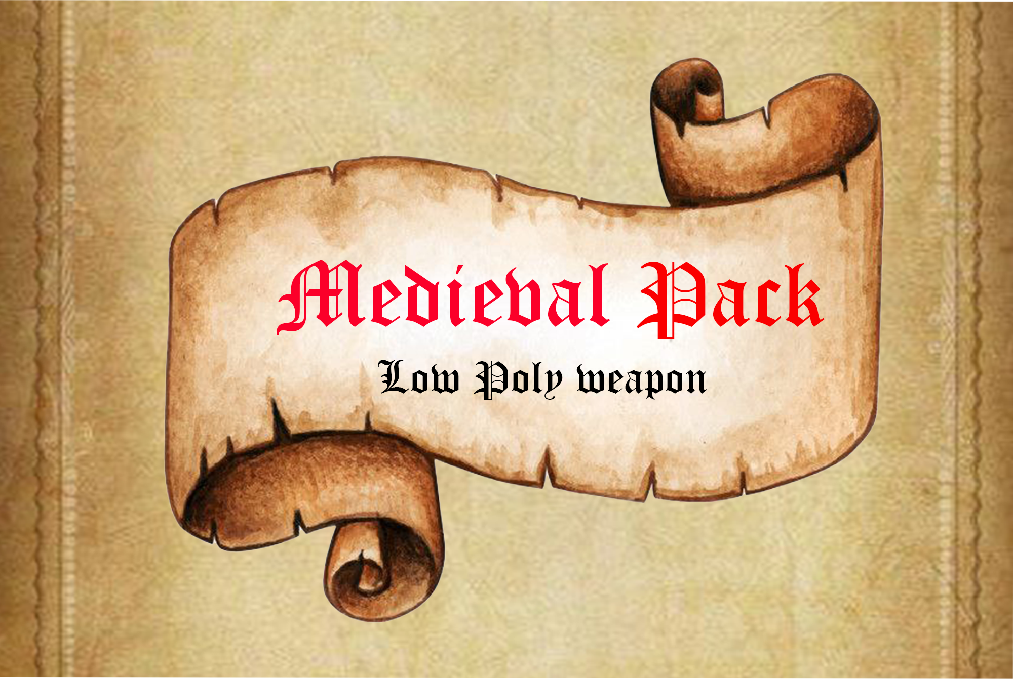 Medieval Pack : Low-Poly Weapons