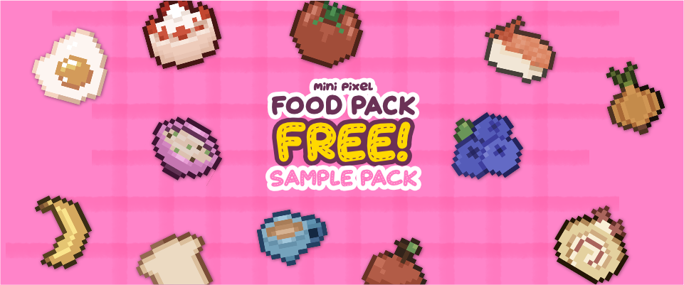 Mini Pixel Food Pack: Free! Sample Pack