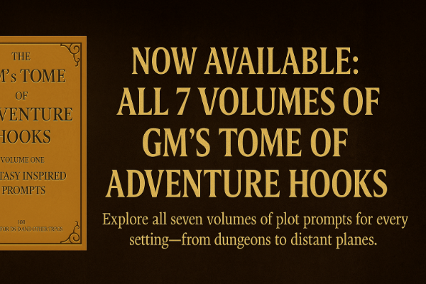 The GM's Tome Of Adventure Hooks Vol 6: Cities, Crimes, and Conspiracies