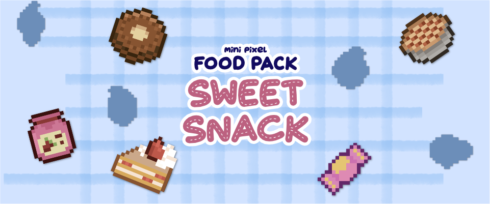 Mini Pixel Food Pack: Sweet Snack