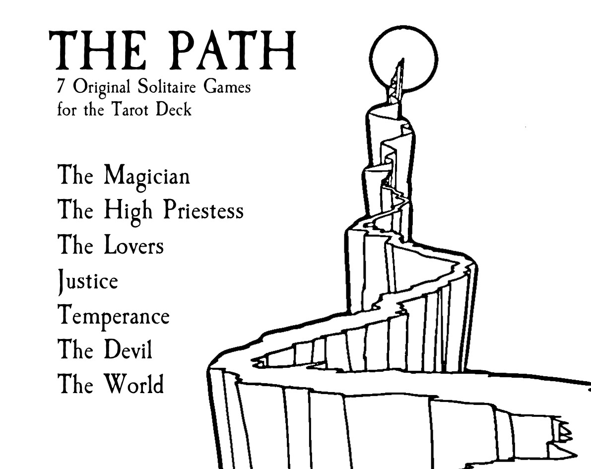 Cover image for The Path: 7 Original Solitaire Games for the Tarot Deck