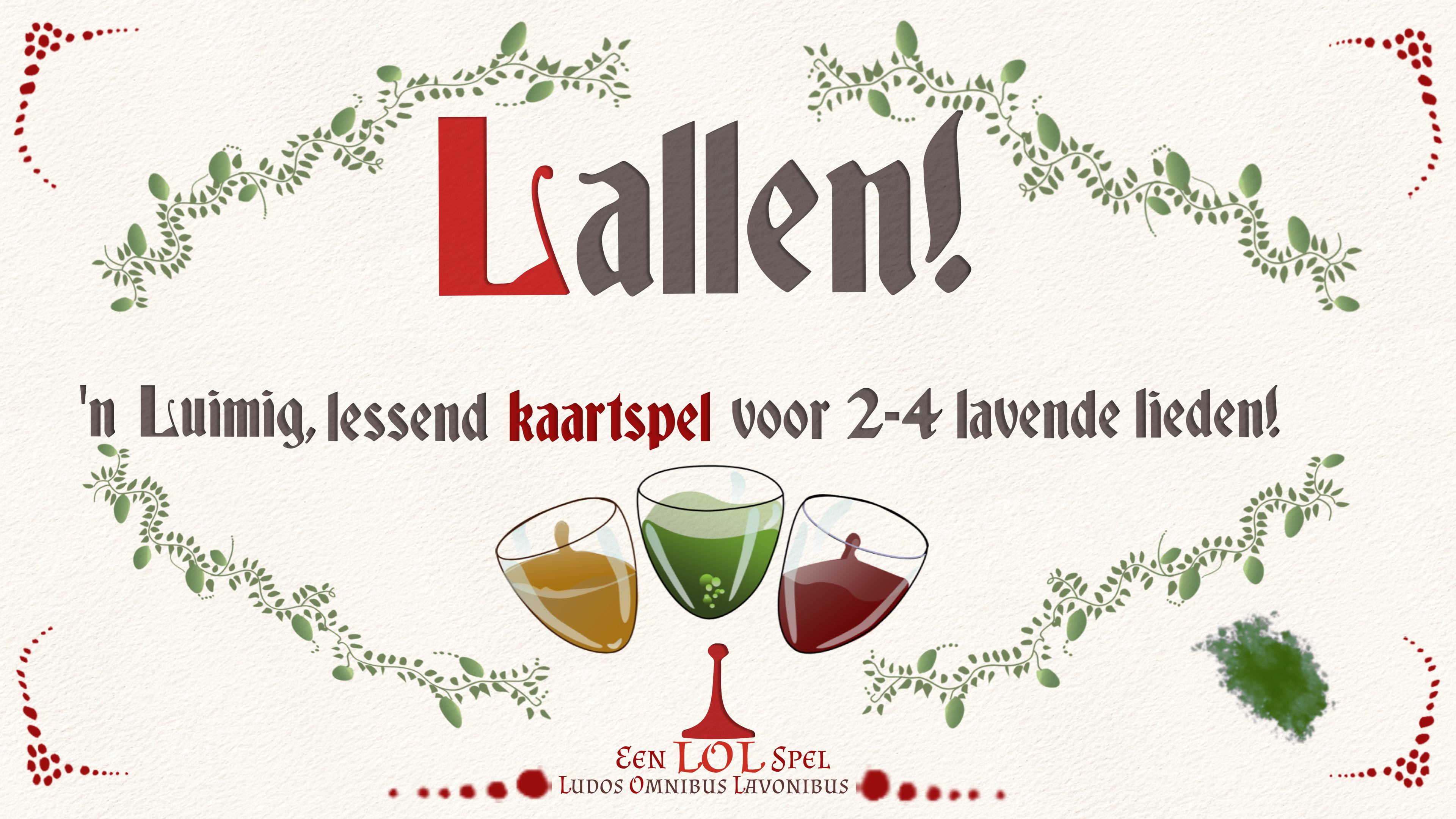 Lallen: 'n Luimig, schuimig kaartspel voor 2-4 lieden.