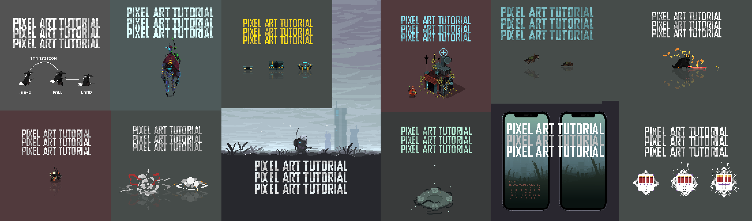 Year Three - 12 Pixel Art Tutorials