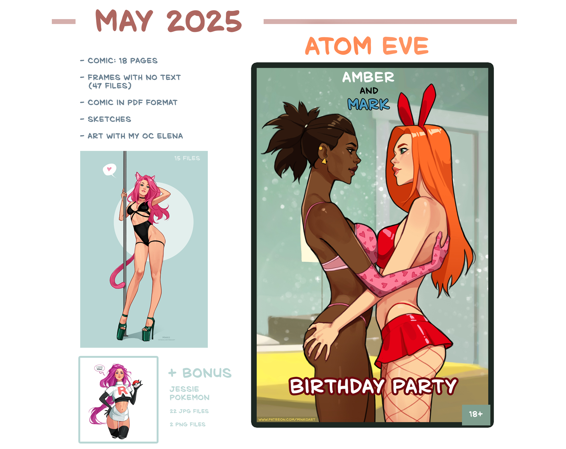 Cover image for Patreon reward. May 2025.
