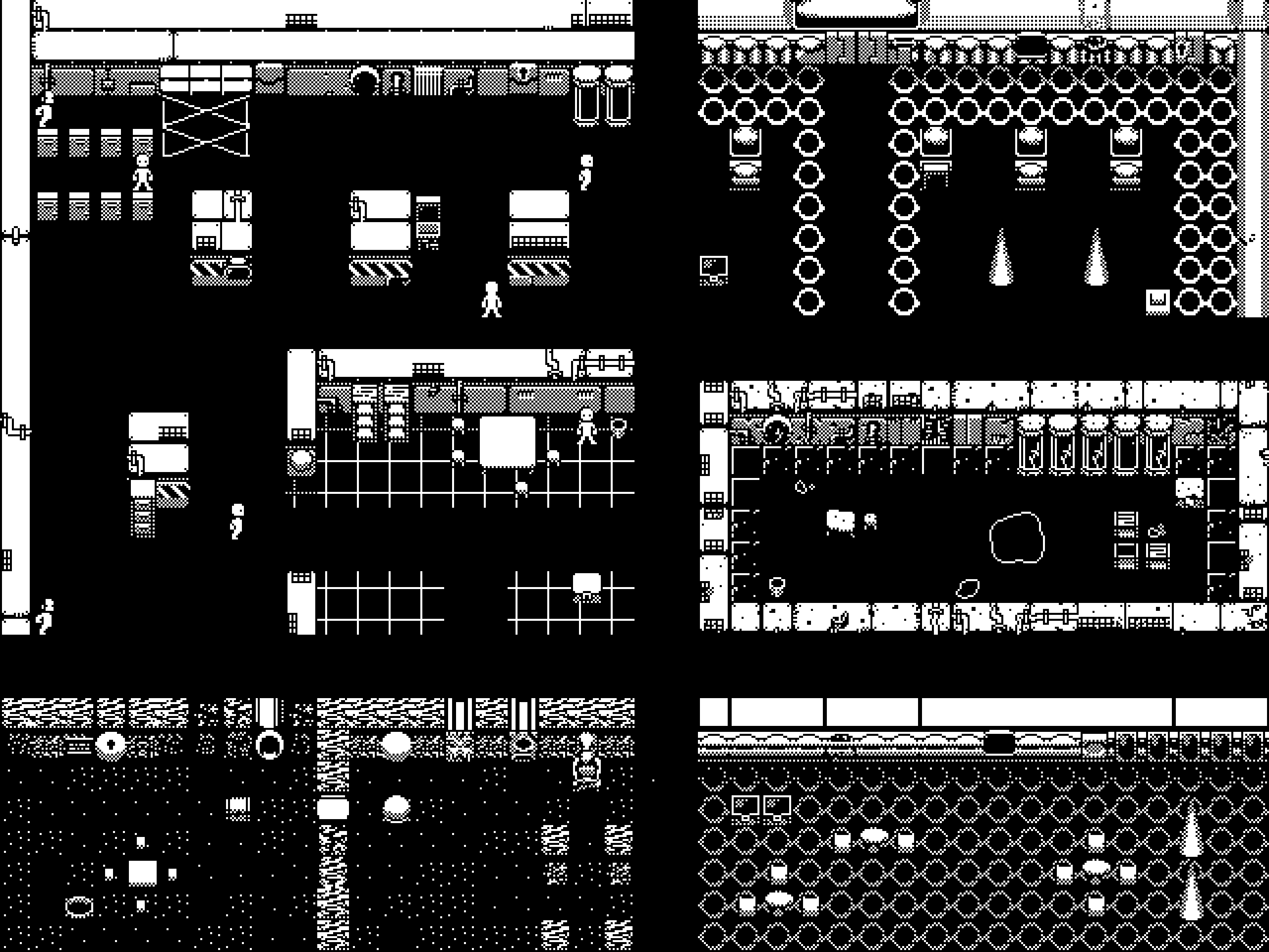 1 Bit Sci Fi Pixel Art Tileset 16x16 By Coldrice
