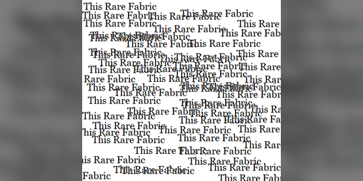 Cover image for This Rare Fabric