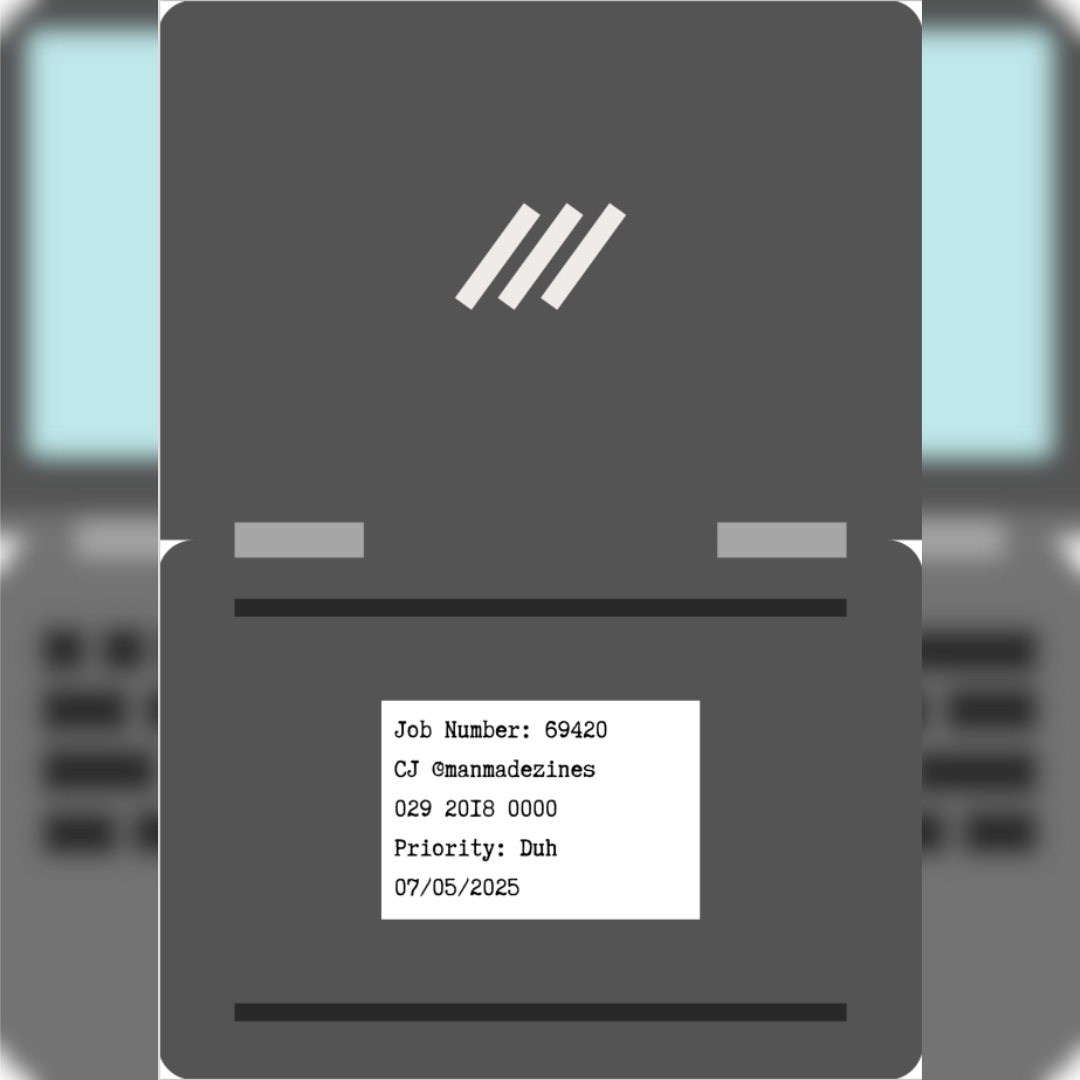 Cover image for computer broke zine