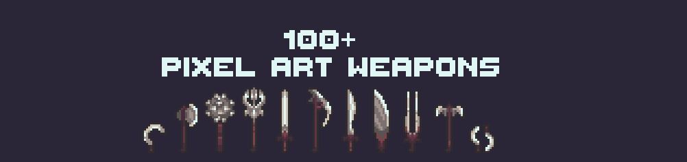Pixel Art Weapons 100+