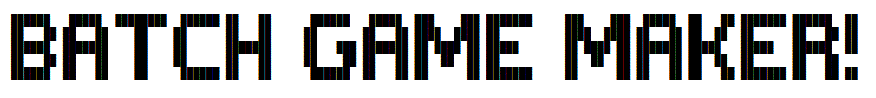 Batch Game Maker