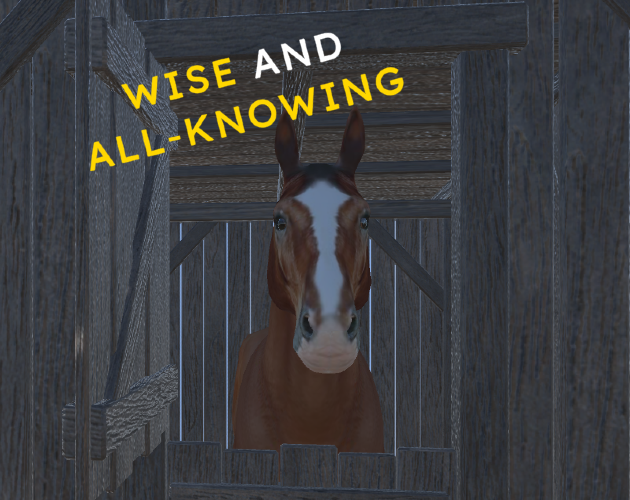 Cover image for The Wise and All-Knowing Horse