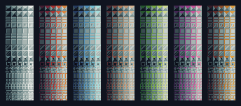 Iron Blocks Plateformer Pixel 8x8