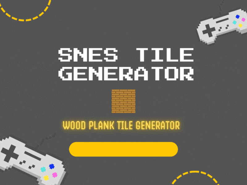 Generating Tile Pixelart From Code? - SNES Wood Plank Tile Generator by ...