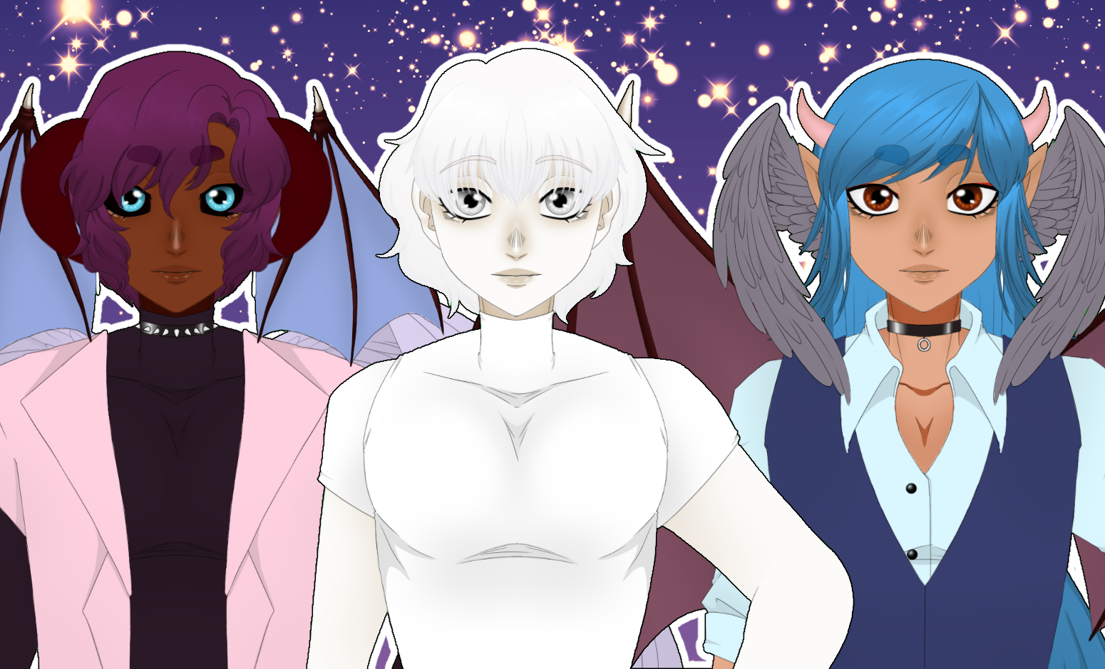 Customizable Vtuber Live2D model - angel/demon