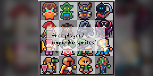 Player Roguelike Sprites By Sorceressgamelab