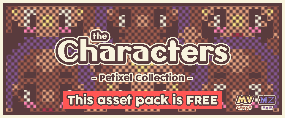 Petixel Characters Base Asset Pack - Populate your game!