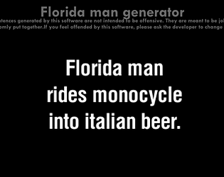 Florida man generator