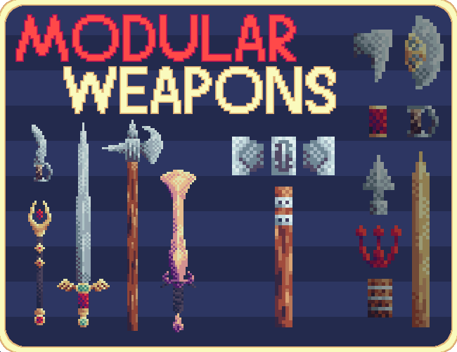 Modular Fantasy Melee Weapons by FagelTomten