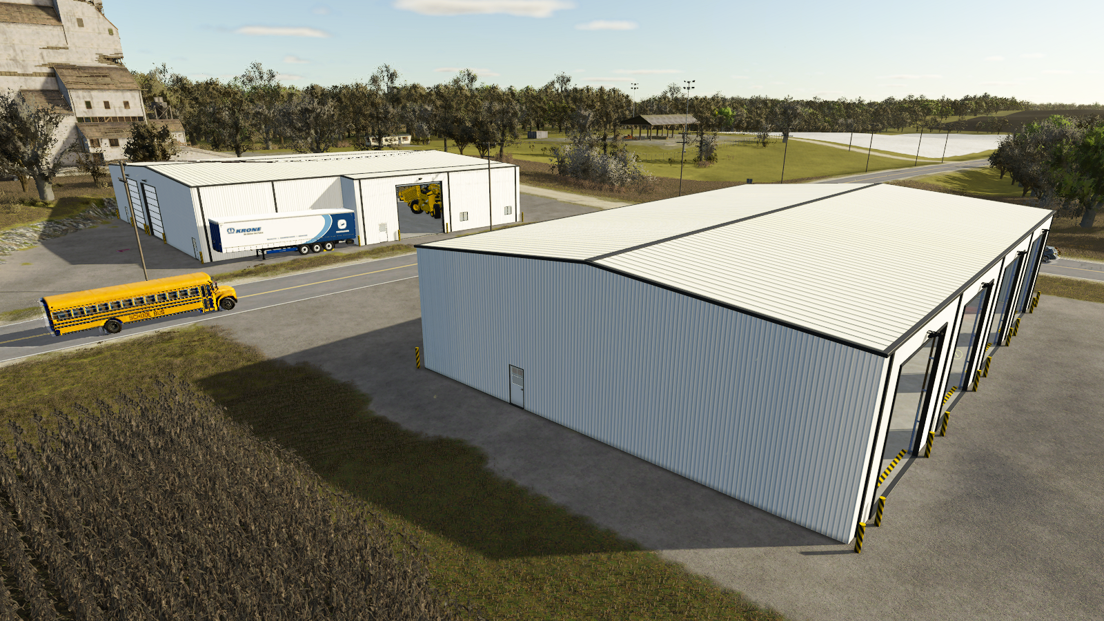 Cover image for FS25 Modern Metal Shop Pack