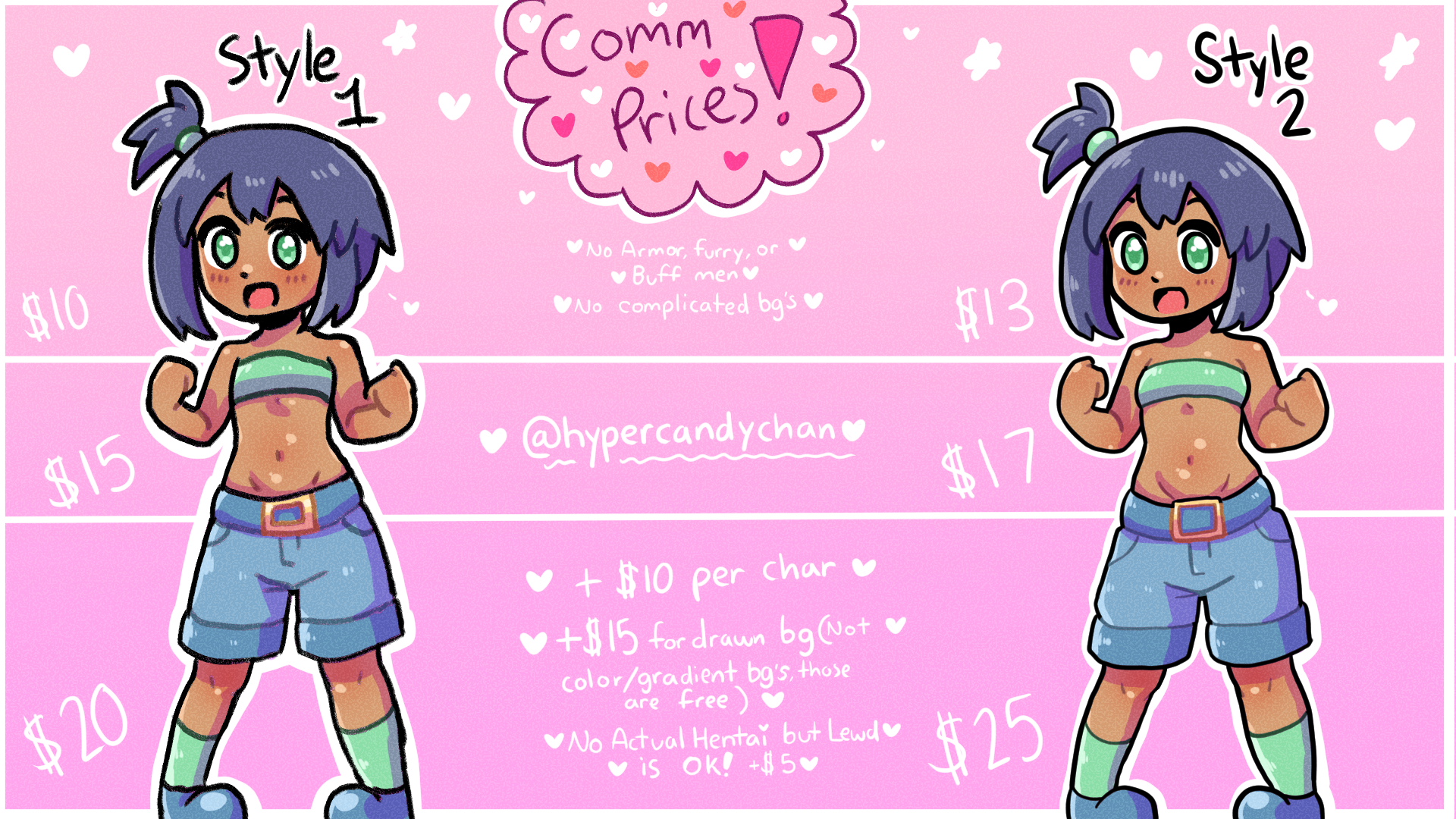 I have commissions open on my twitter - itch.io