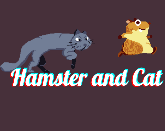 Cute Hamster and Cat characters