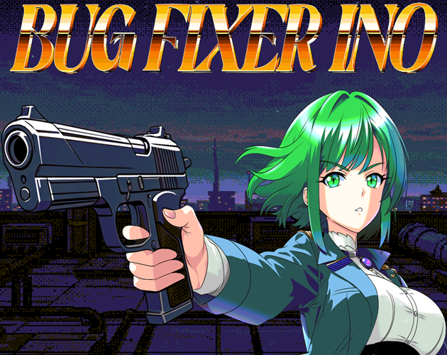 BUG FIXER INO(PC98-like visual novel) by cyberspace8bit