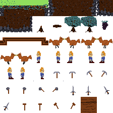 Small Sprite For Python Platformer platformer spritesheet 32 by 32 by dlofc