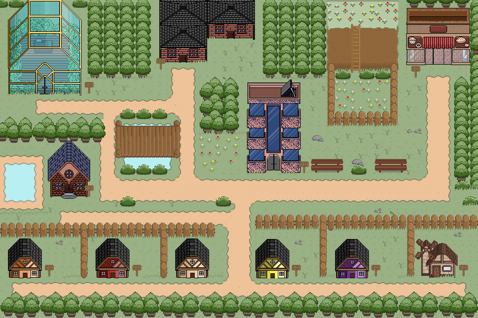 TopdownTiles+Assets and sprites in Gameboy/Gba style by Asli98