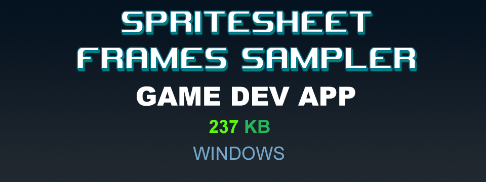 "Spritesheet Frames Sampler" App for Windows