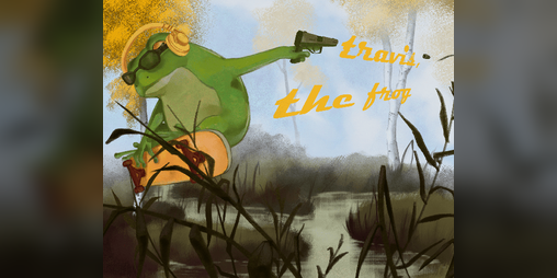 Cover image for travis, the frog