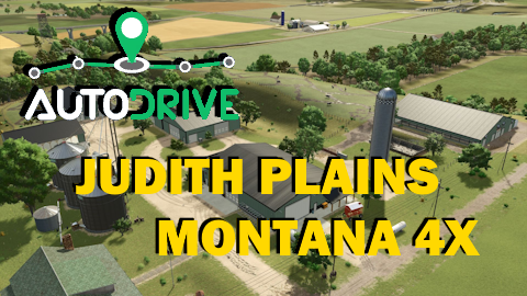 Cover image for FS25 AUTODRIVE Judith Plains Montana 4x
