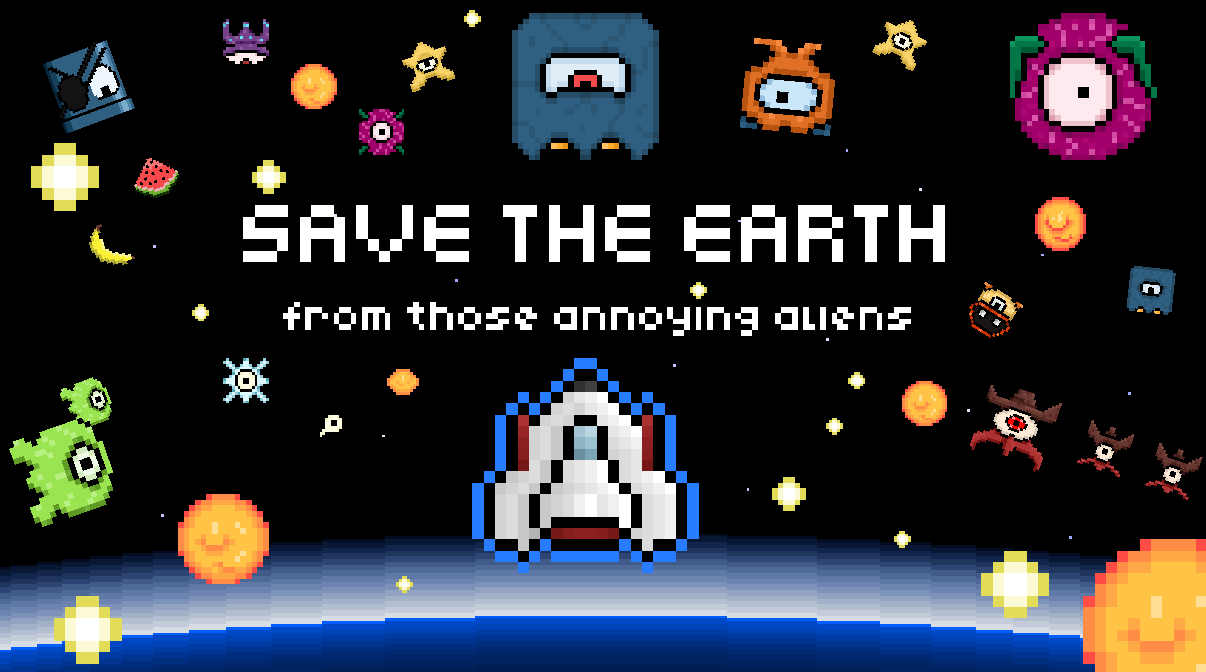 Save the Earth from those annoying Aliens