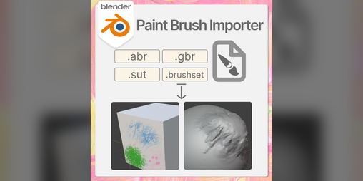 Cover image for Paint Brush Importer: Blender Add-on