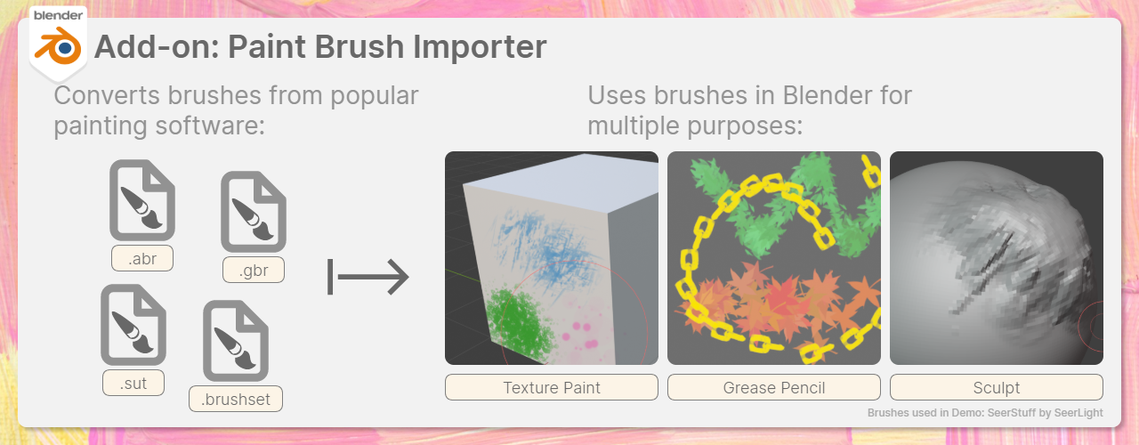 Paint Brush Importer: Blender Add-on