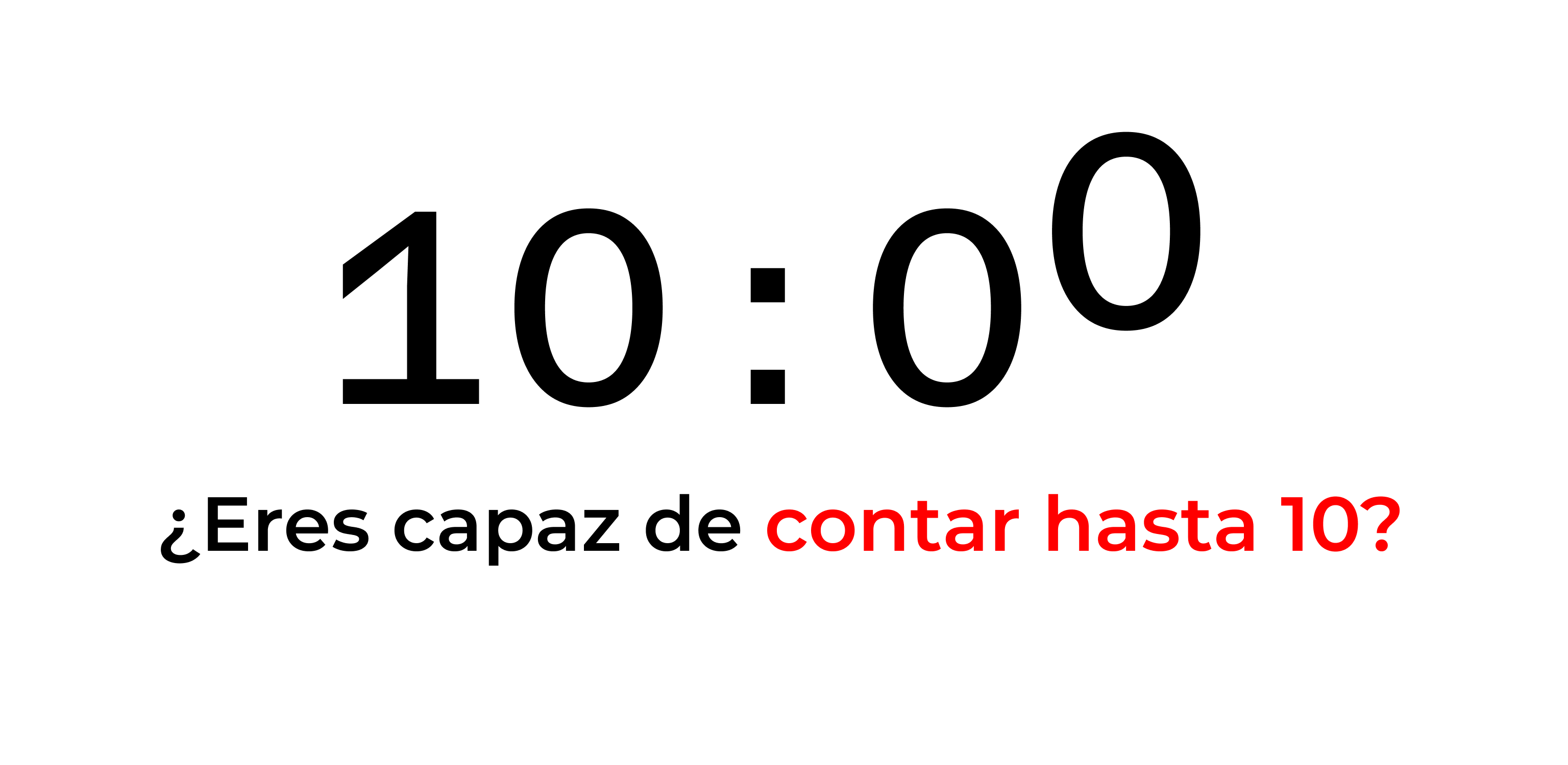 ¿Sabes contar hasta 10?